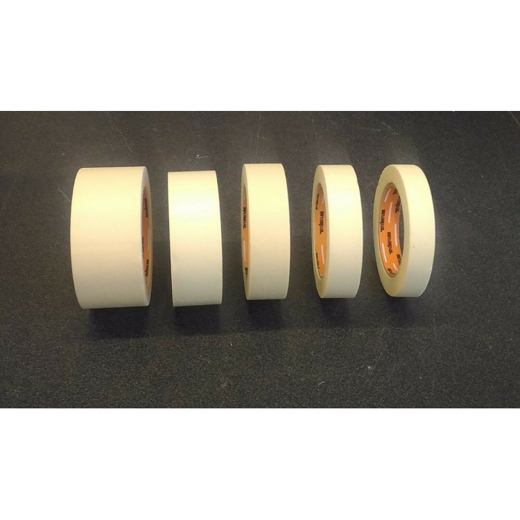 5 Rotoli Carta Gommata kit 5 rotoli Altezza mm. 19, 25, 30, 38, 50