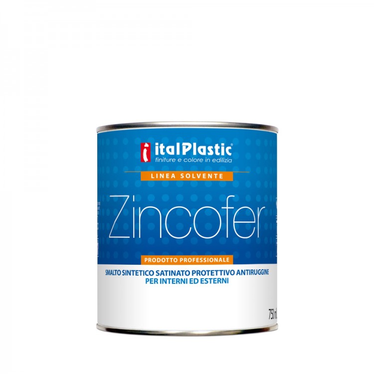 Smalto sintetico satinato acrilico a solvente interni esterni ZINCOFER