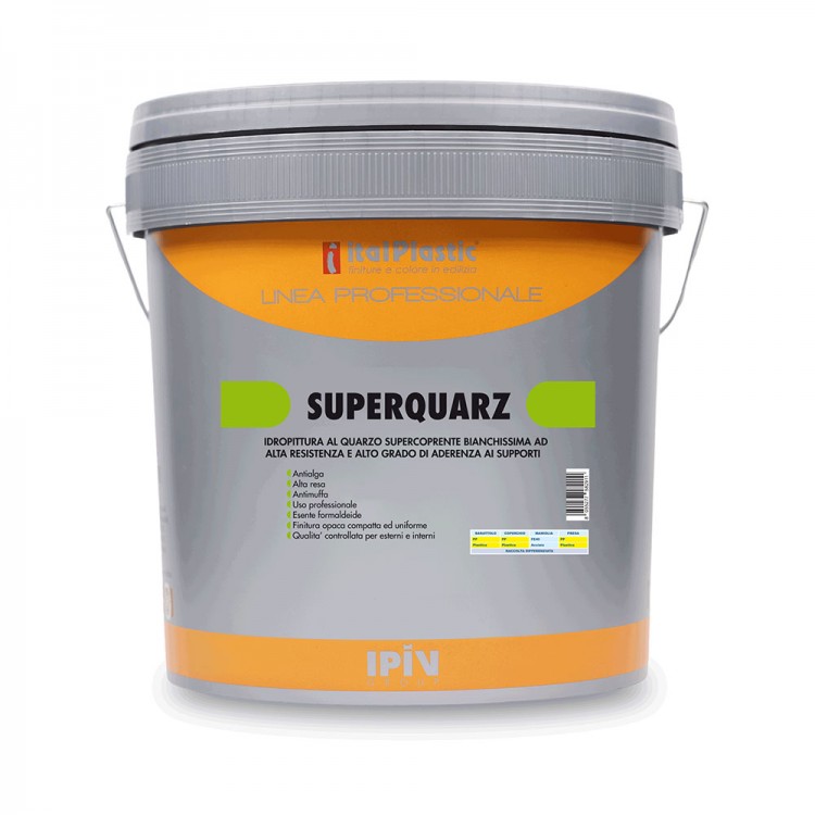 idropittura decorativa per interni a base di farina di quarzo SUPERQUARZ