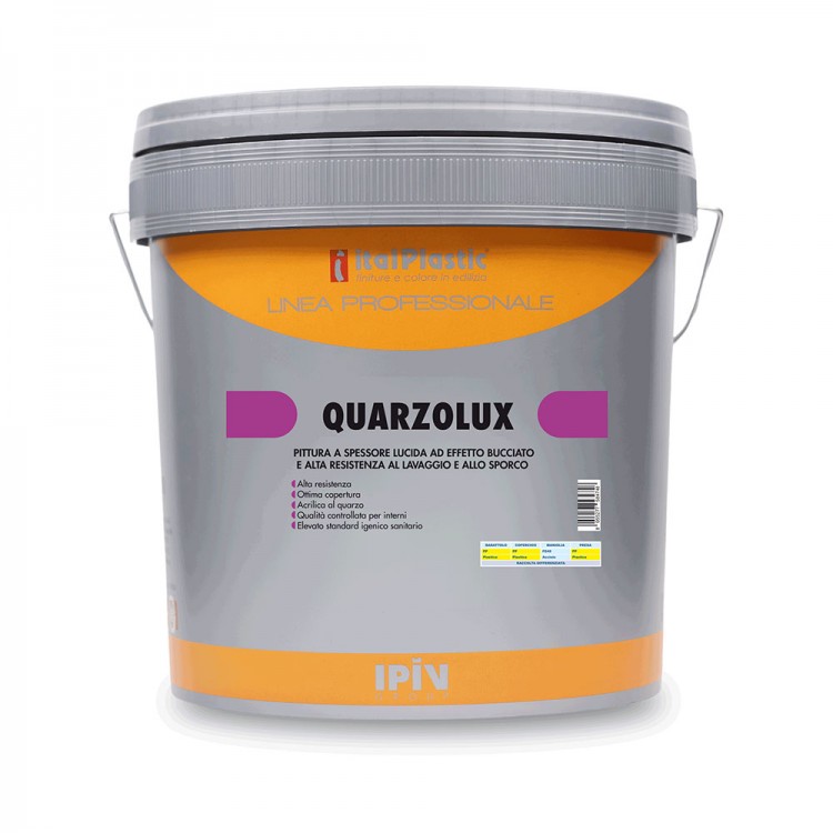 Rivestimento lucido murale per interno ad elevato standard igienico sanitario QUARZOLUX
