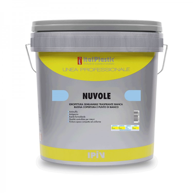 Idropittura lavabile traspirante a base di resine vinilacriliche NUVOLE Idropittura lavabile traspirante a base di resine vinilacriliche NUVOLE