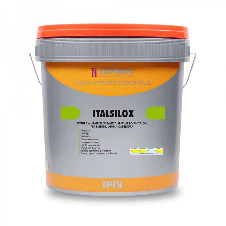 PITTURA SILOSSANICA ANTIALGA AL QUARZO PER ESTERNI ITALSILOX PITTURA SILOSSANICA ANTIALGA AL QUARZO PER ESTERNI ITALSILOX